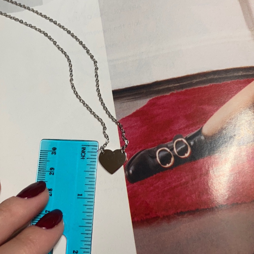 Stainless Steel Heart ❤️ Necklace - Picture 3 of 3